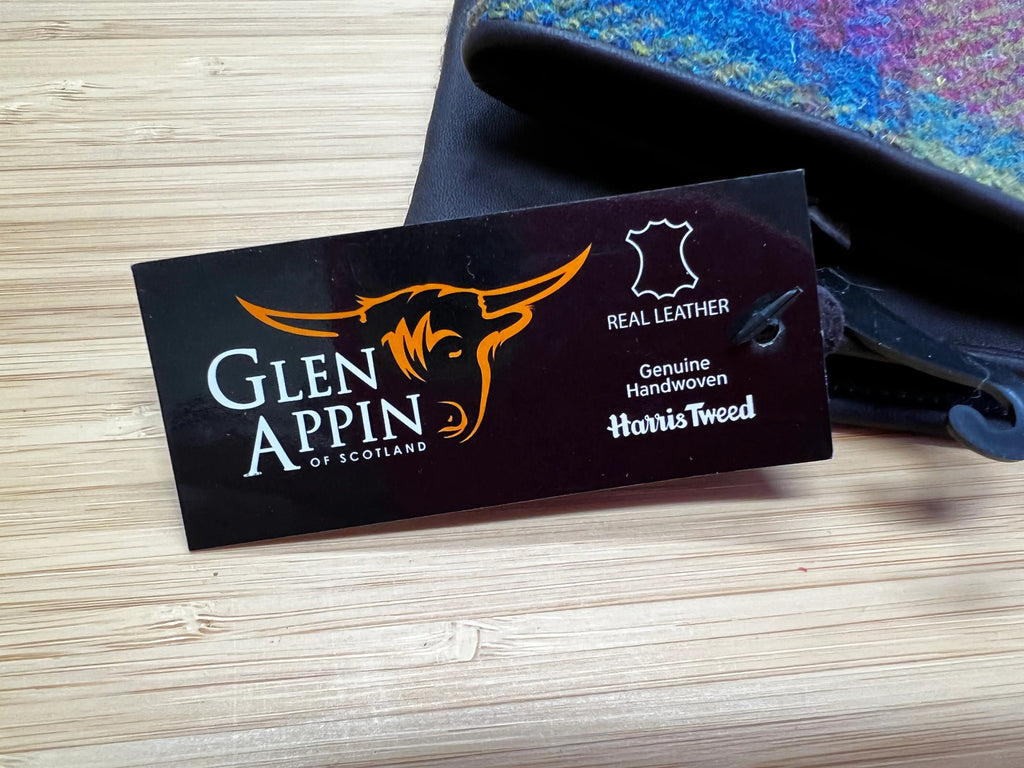 Glen Alpin Leather & Tartan Gloves sz Small
