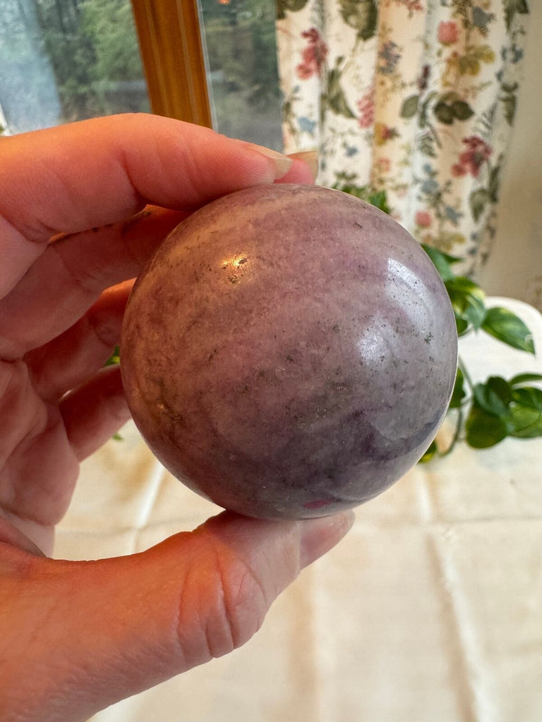 Purple Fluorite Crystal Sphere