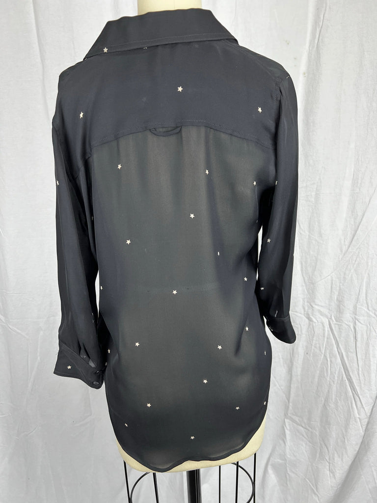 L’Agence Sheer star Blouse sz XS