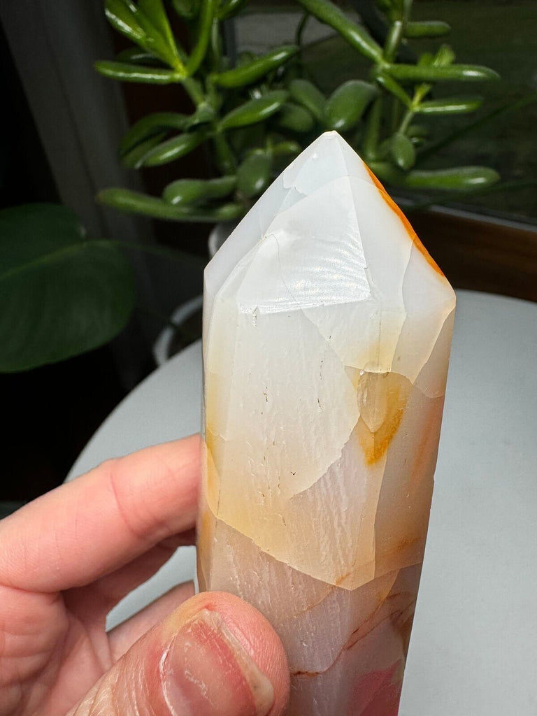 Carnelian Chalcedony Tower 5"