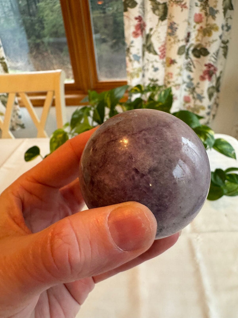 Purple Fluorite Crystal Sphere