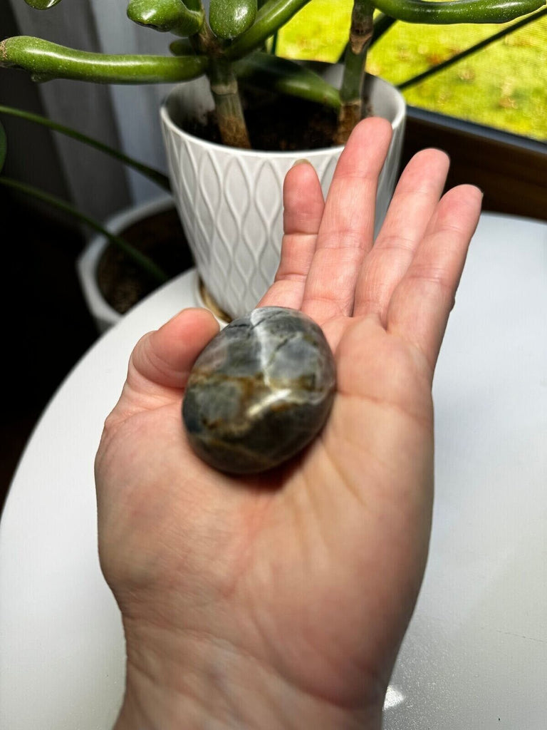 Labradorite Crystal Palm stone 2.5"