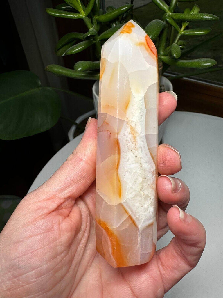 Carnelian Chalcedony Tower 5"