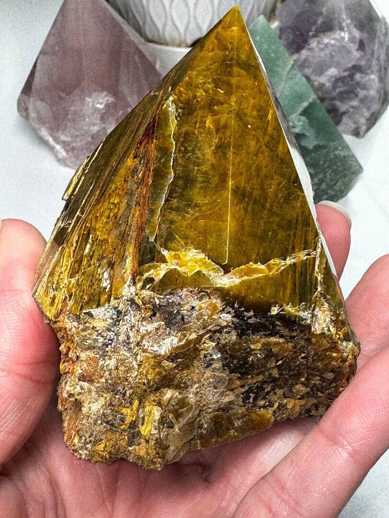 Tigers Eye Power Point Crystal