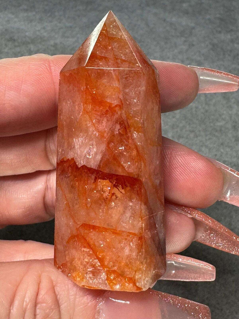 Fire Quartz Crystal Tower