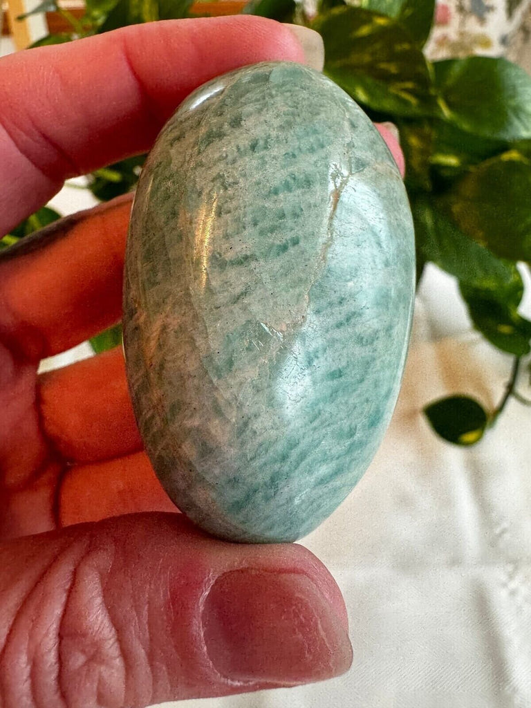 Amazonite Crystal Palm Stone