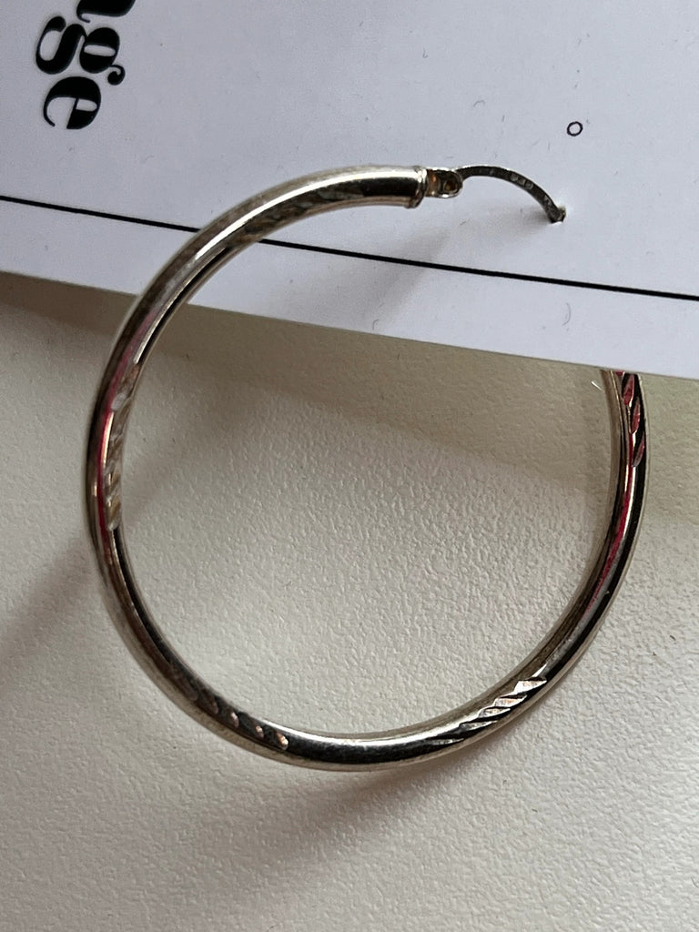 Sterling silver hoop earrings