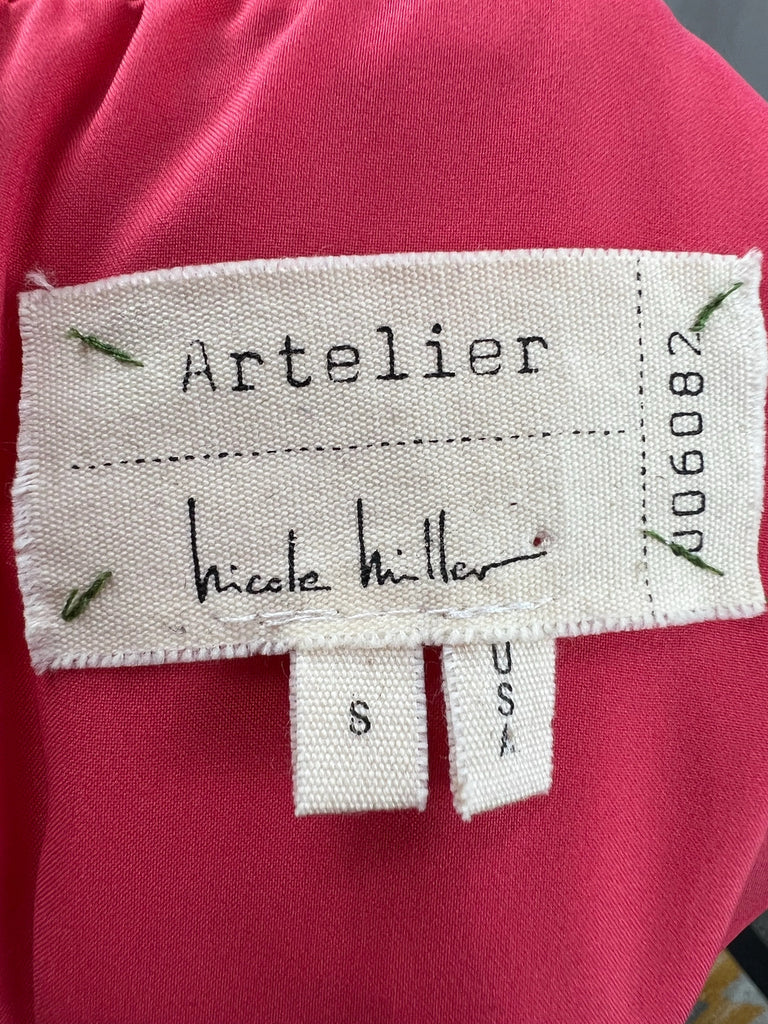 Nicole Miller Artelier sleeveless zip blouse sz XSmall