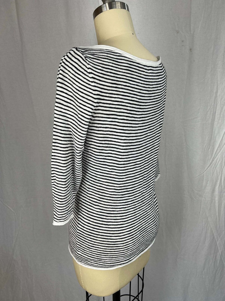 Eileen Fisher striped linen top sz XS