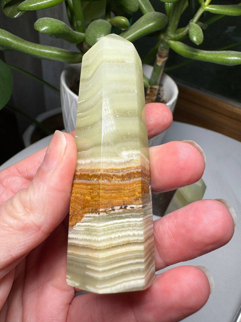 Green Onyx Tower 3.75"