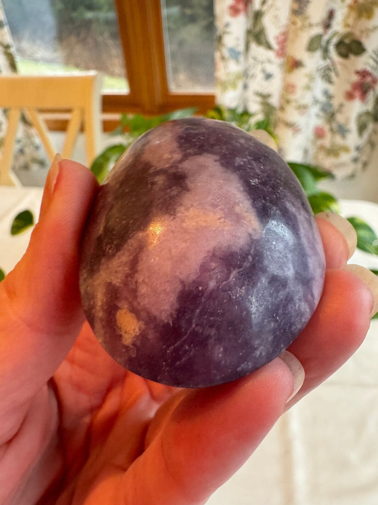 Lepidolite Palm Stone