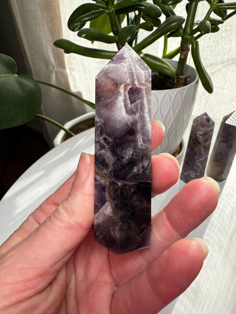 Chevron Amethyst Tower 3.5"