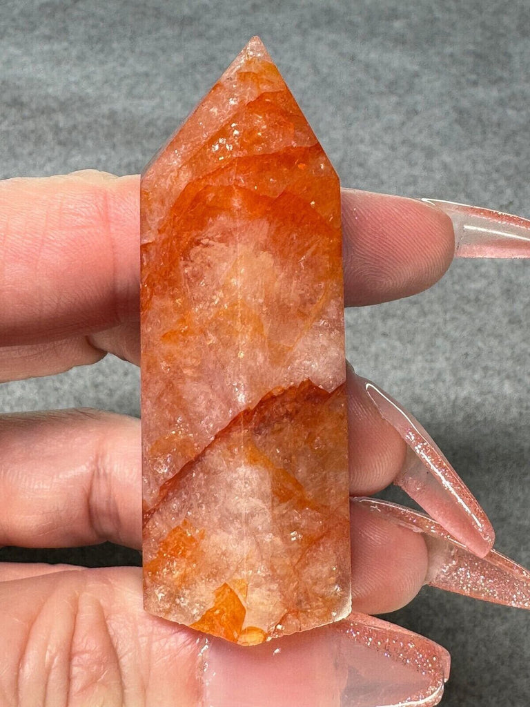 Fire Quartz Crystal Tower