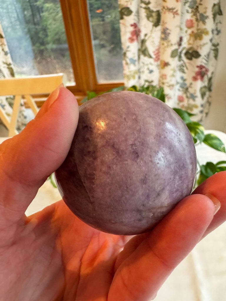 Purple Fluorite Crystal Sphere