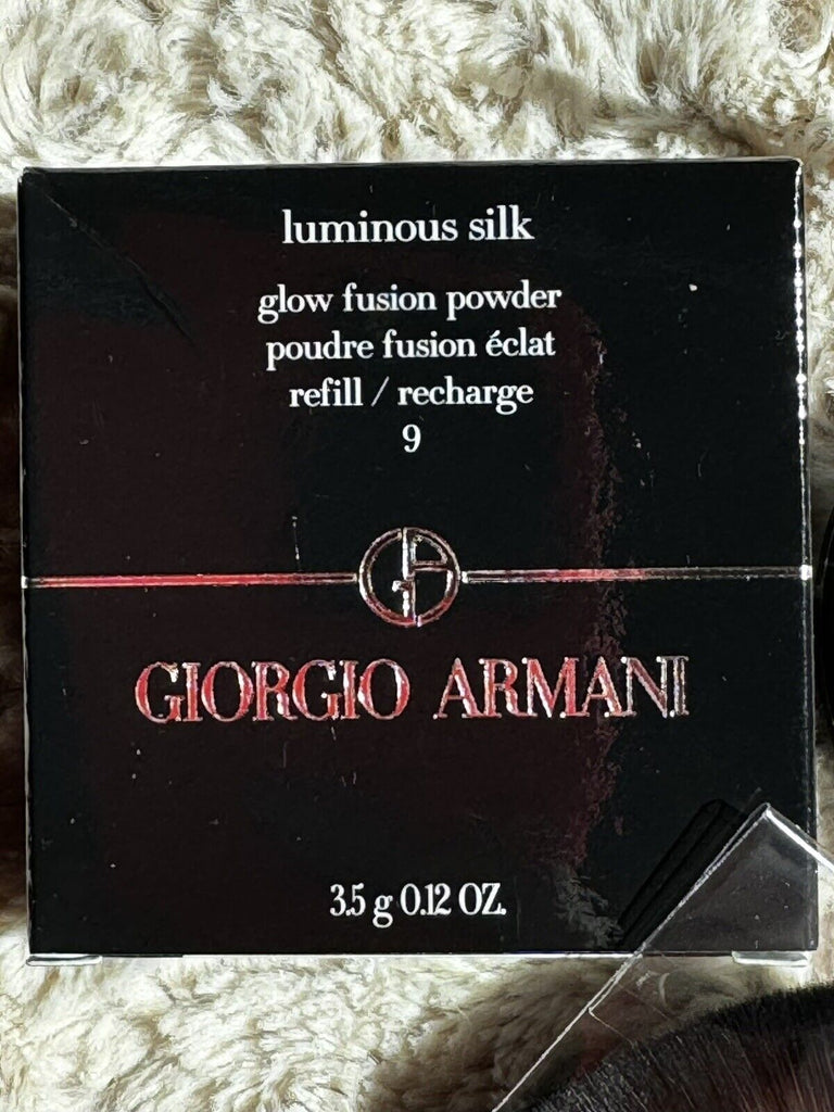 Giorgio Armani Luminous Silk Glow Fusion Powder 9 Refill Pan NIB .31oz MSRP $68