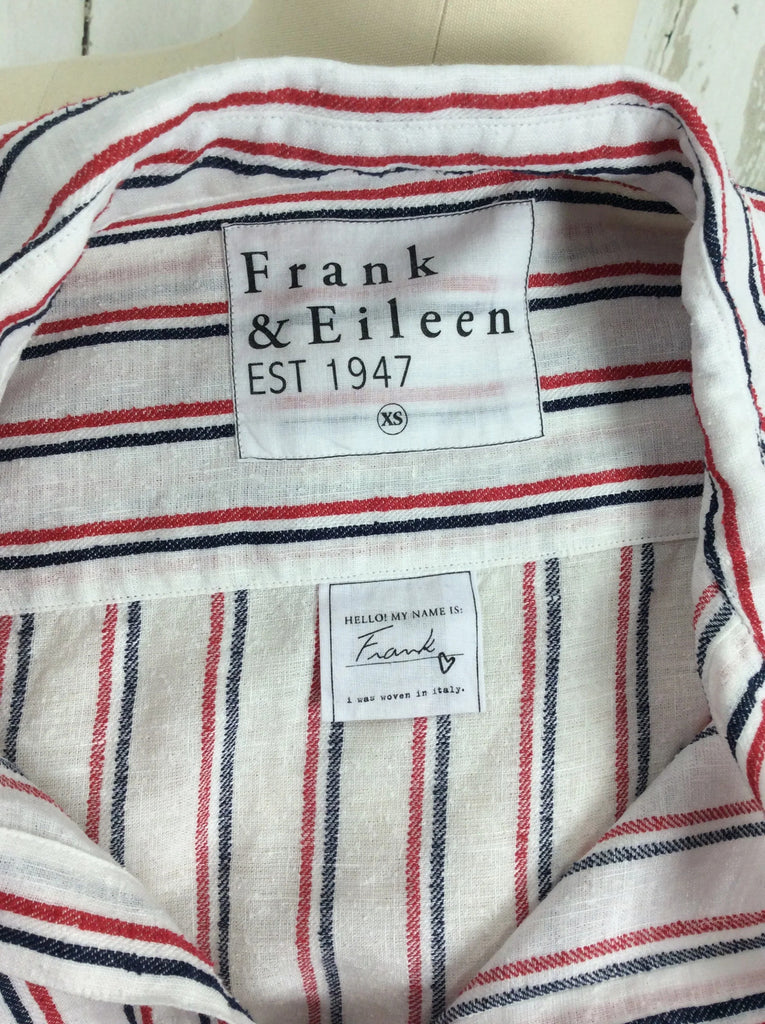 Frank and Eileen linen cotton blouse size Xsmall