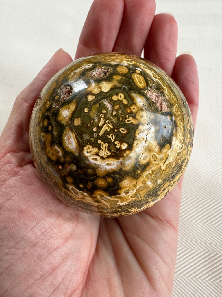 8th vein Ocean Jasper Crystal sphere