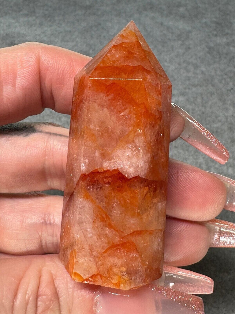 Fire Quartz Crystal Tower