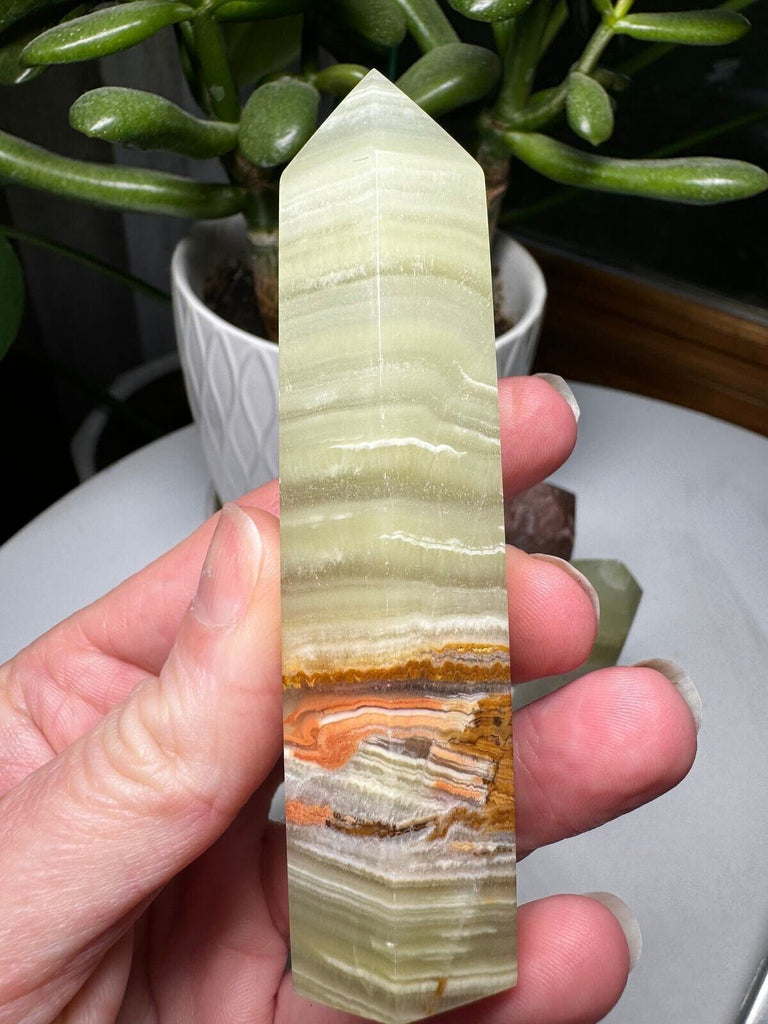 Green Onyx Tower 3.75"