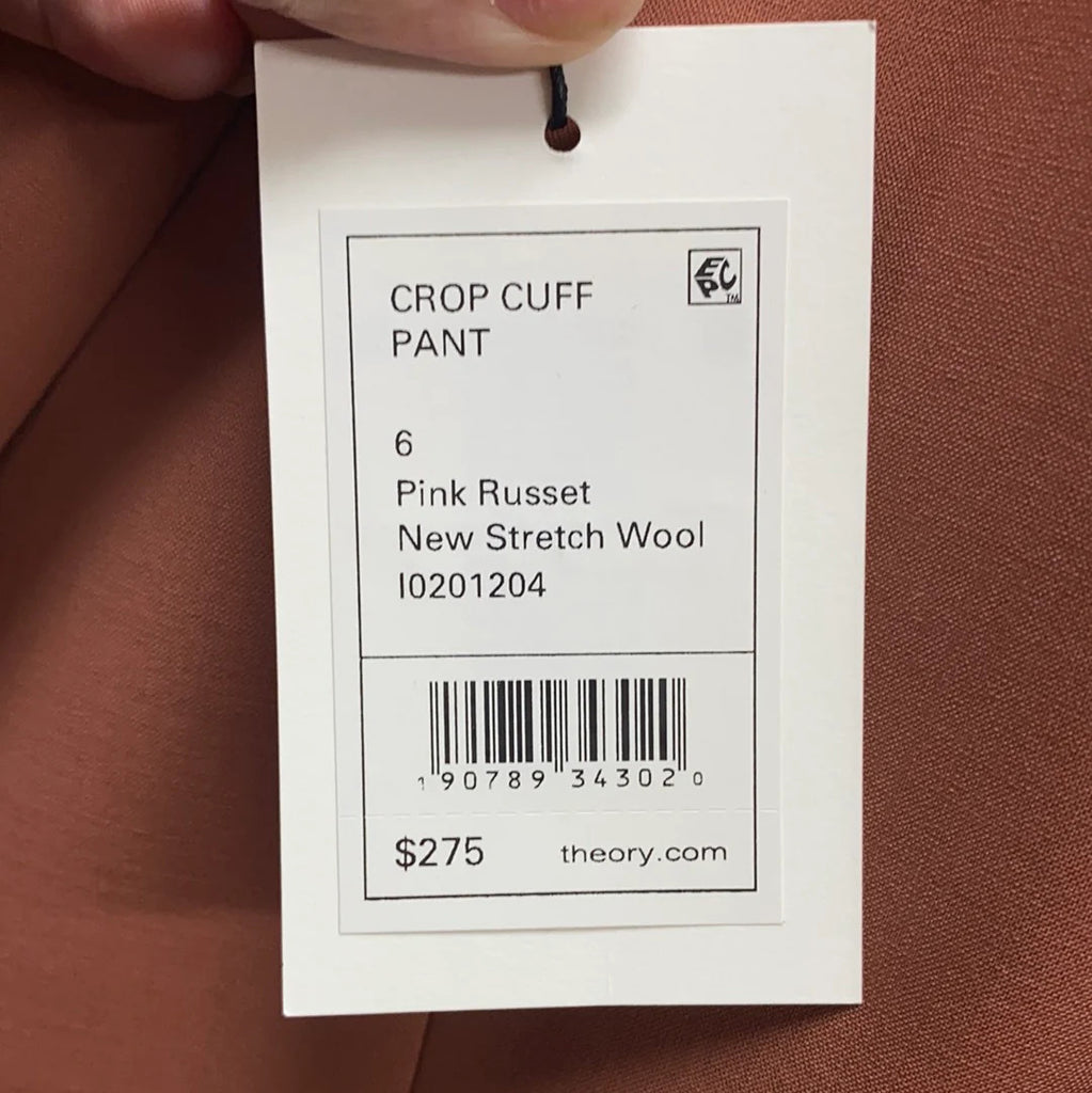 New Theory crop cuff pant size 4