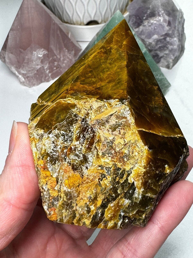 Tigers Eye Power Point Crystal