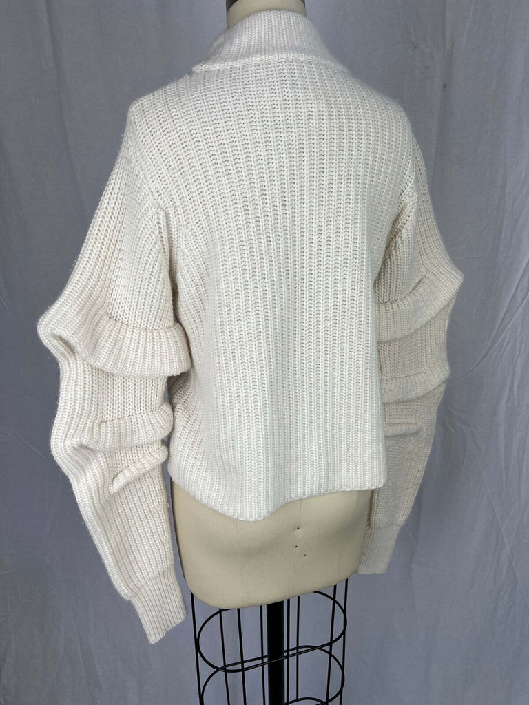 Autumn Cashmere Ruffle Sleeve Sweater sz XS