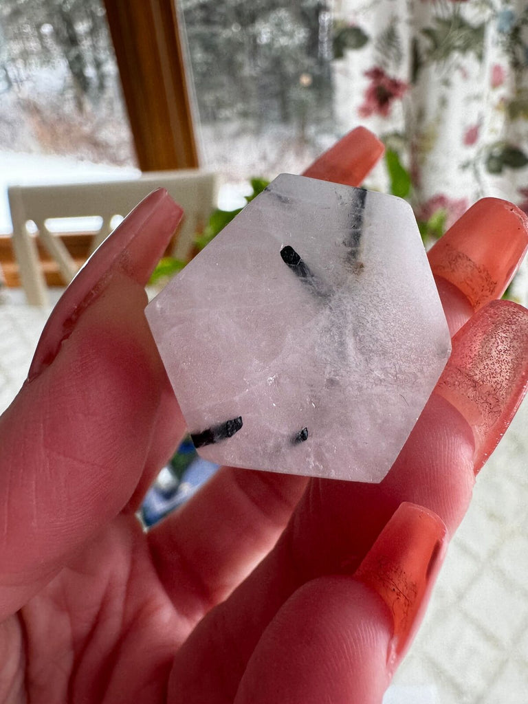 Tourmalated Quartz Crystal Tower