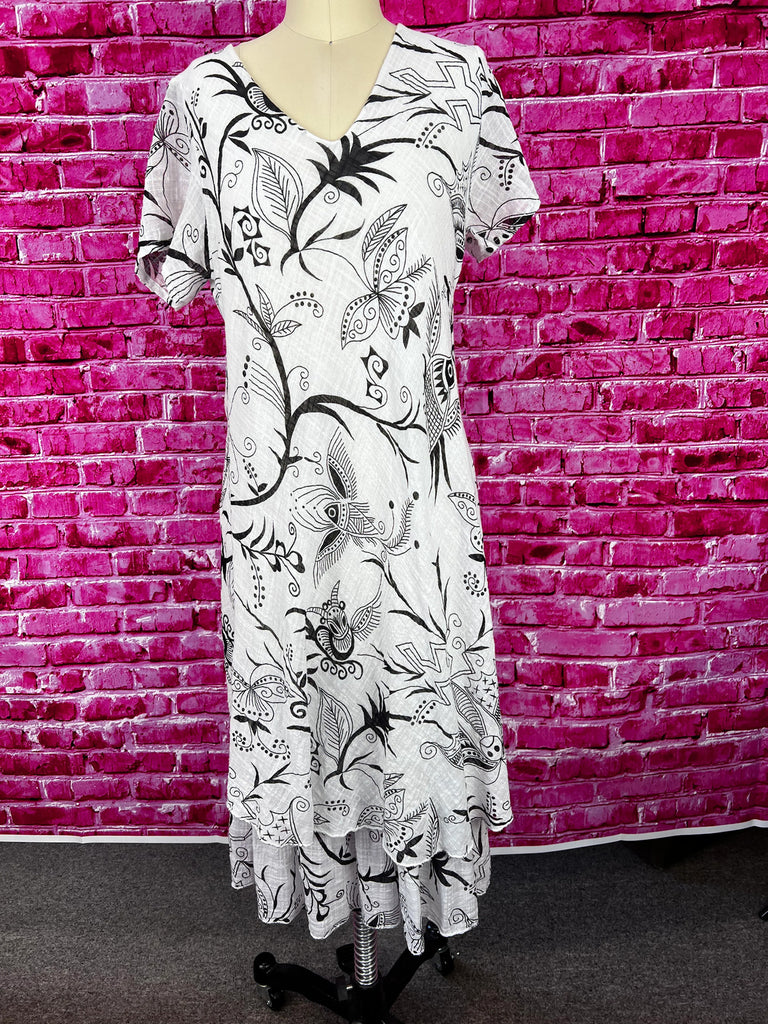 Fashion Highlight cotton Print dress size Medium