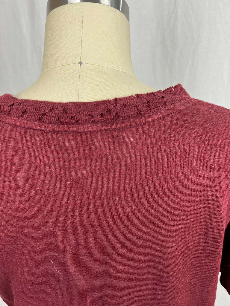 IRO Paris distressed linen tee sz XSmall