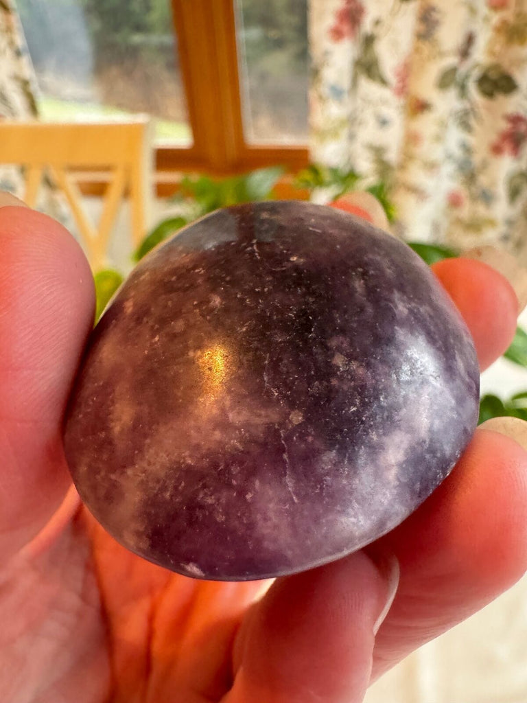 Lepidolite Palm Stone