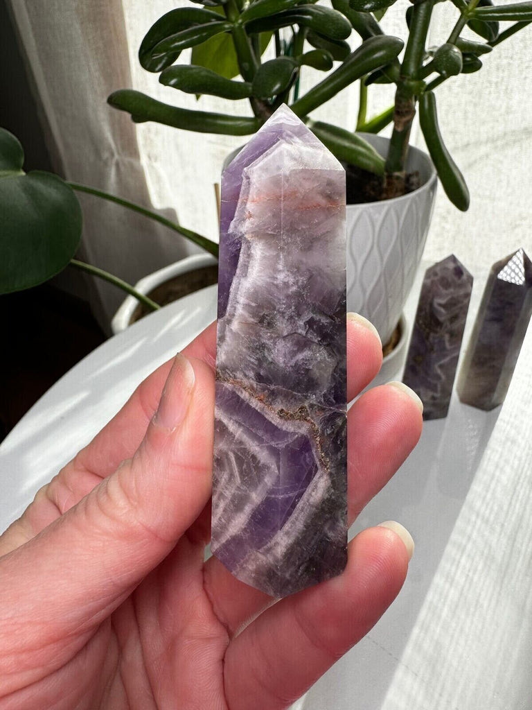 Chevron Amethyst Tower 3.5"