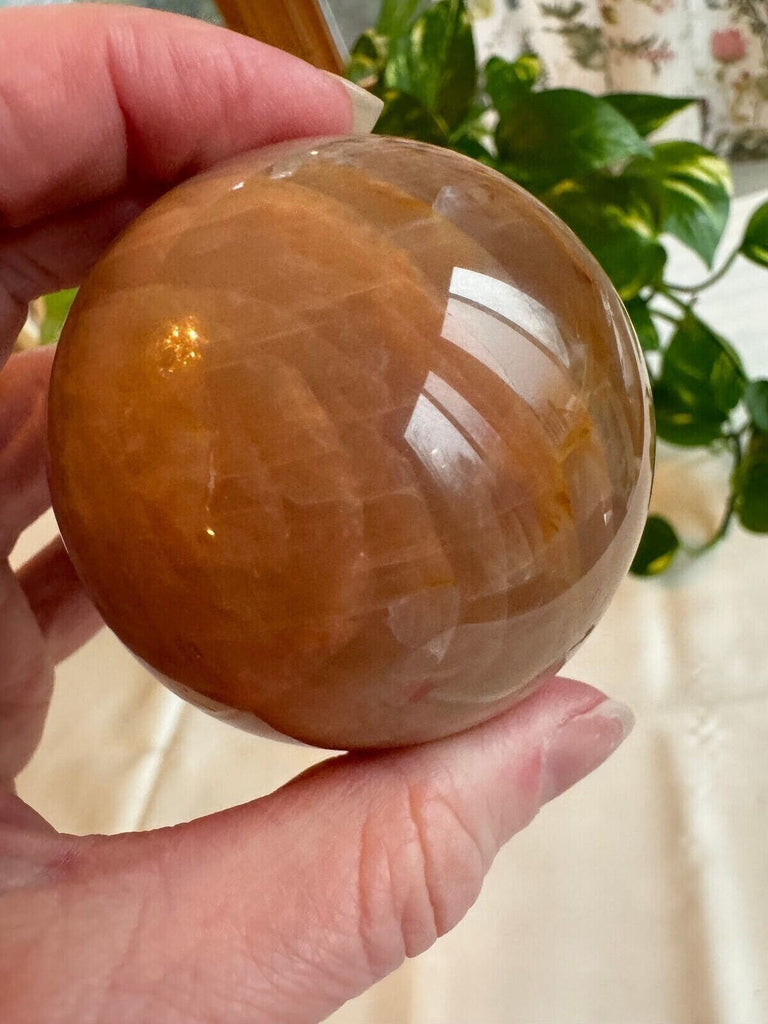 Peach Moonstone Crystal Sphere