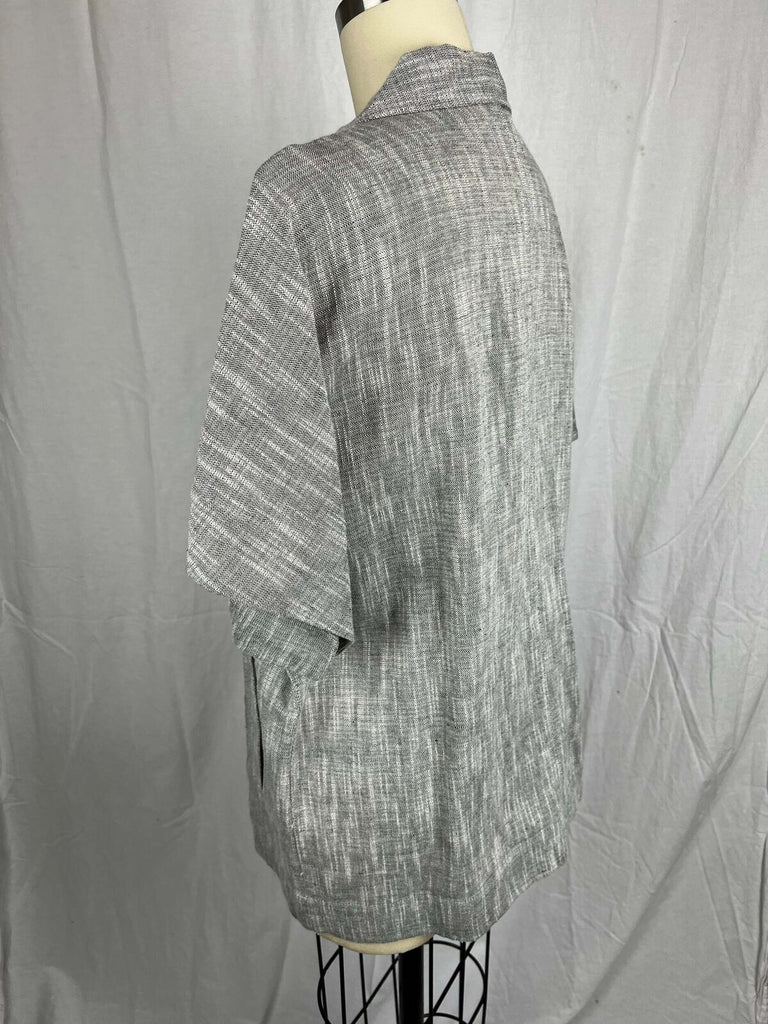 Eileen Fisher Linen Moto jacket sz XS