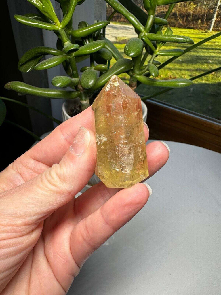 Citrine Crystal tower gem stone 2.25"