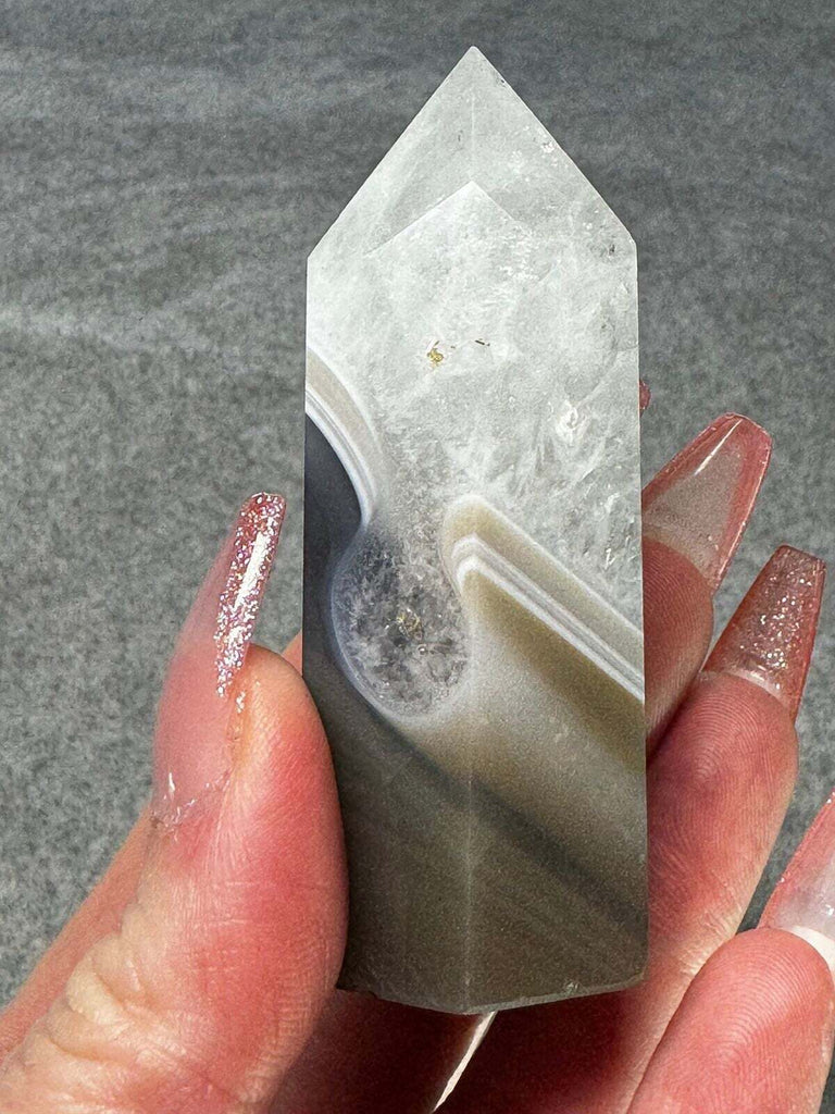 Agate Chalcedony Quartz tower