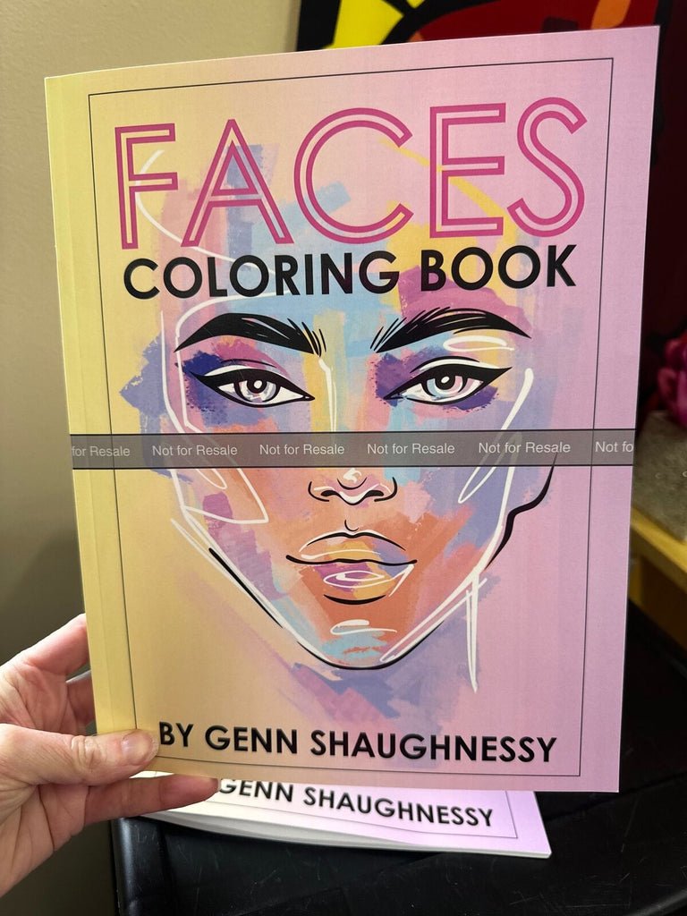 Faces Coloring Book