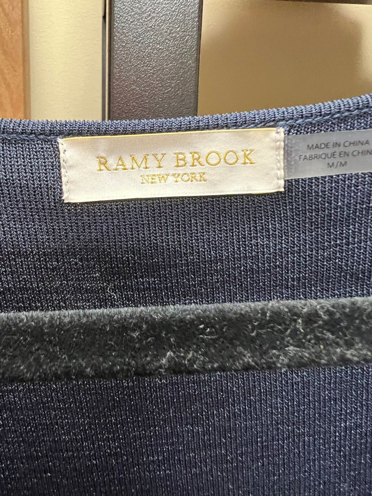 Ramy Brook sheer sleeve blouse sz M
