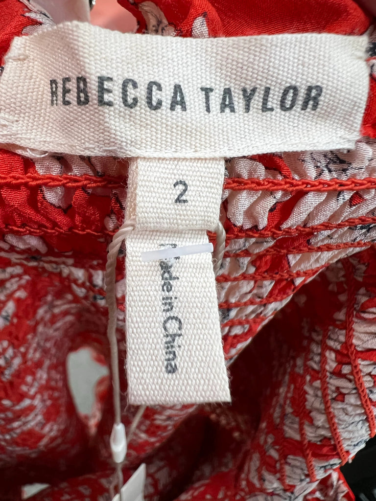 NWT Rebecca Taylor Cherr blouse sz XSmall
