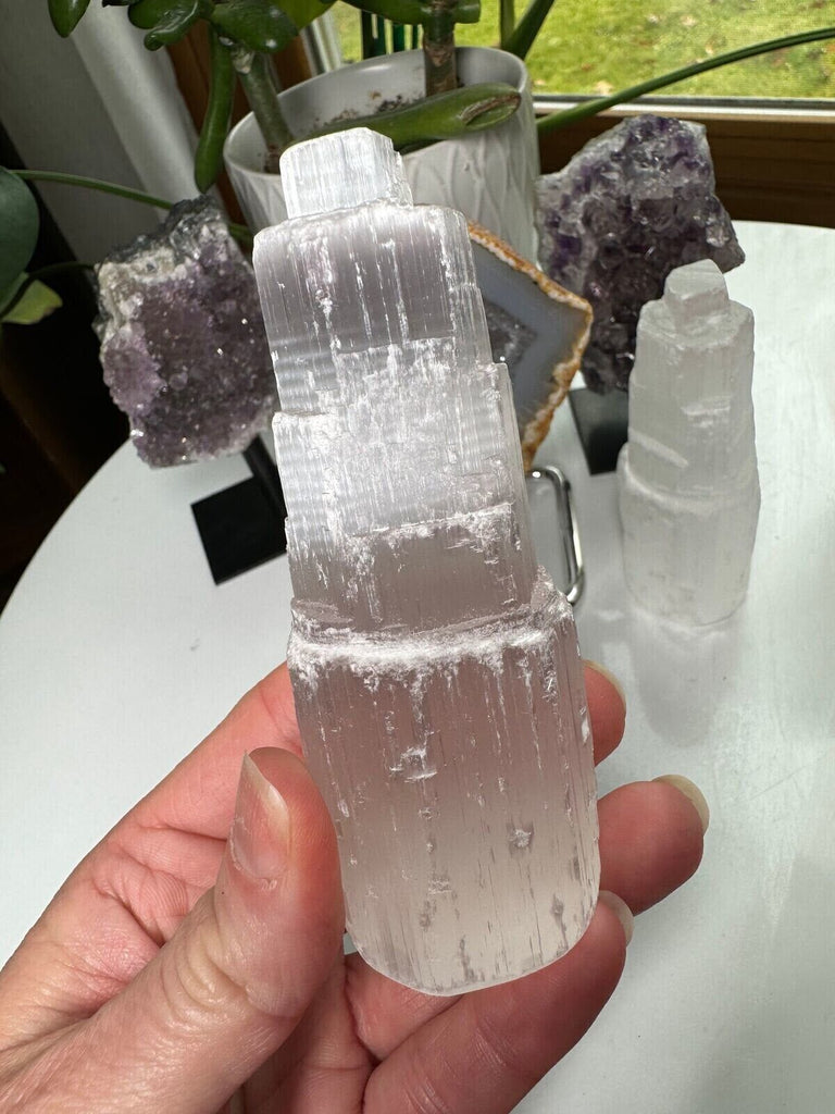 Selanite Gypsum Crystal Tower