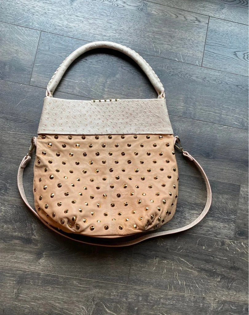 BD&E leather studded handbag