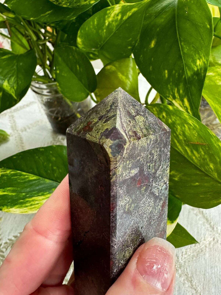 Bloodstone Jasper Crystal Tower