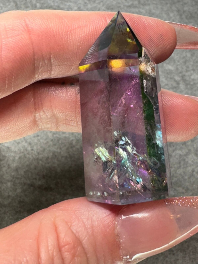 Rainbow Quartz crystal tower