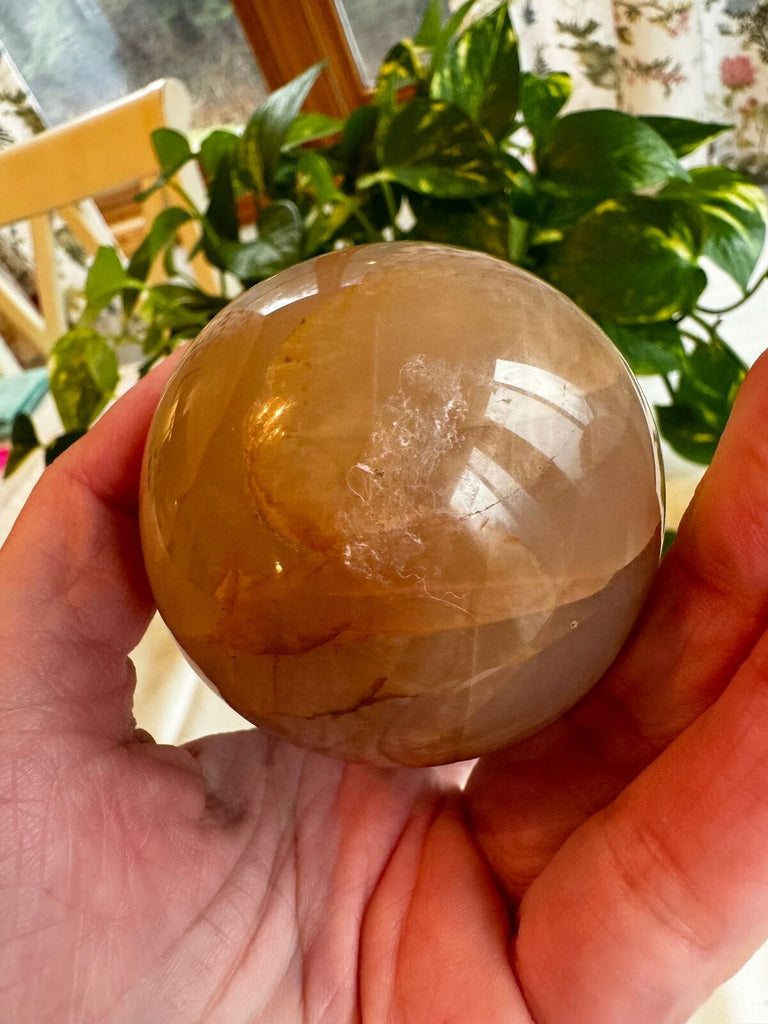 Peach Moonstone Crystal Sphere