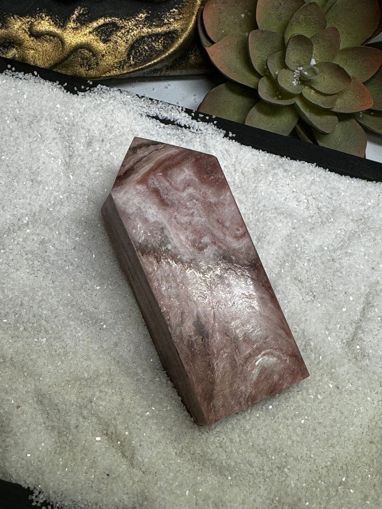Pink Mica Crystal Tower