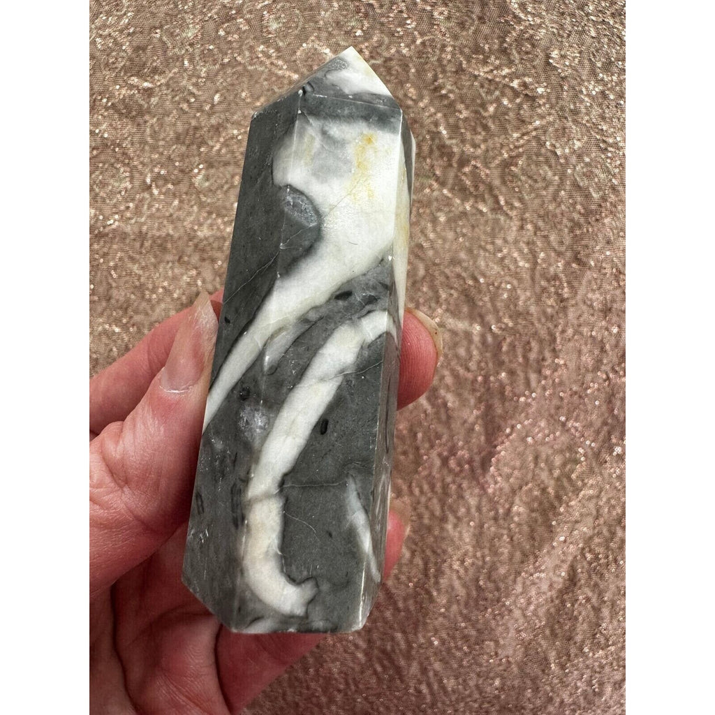 Thousand Eye Jasper Crystal Tower