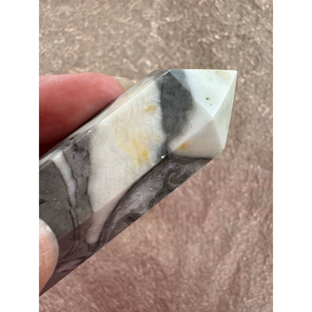 Thousand Eye Jasper Crystal Tower