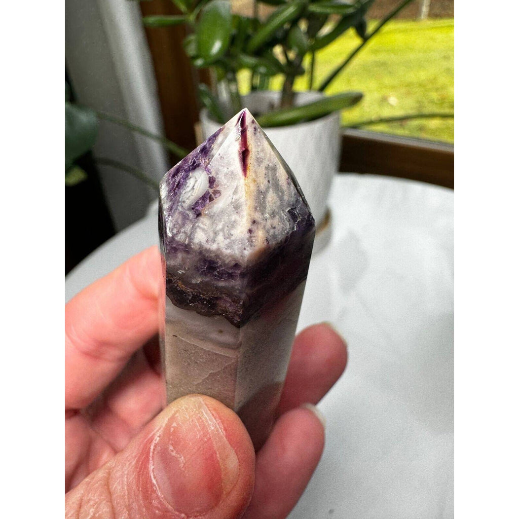 Fluorite Root Point Crystal Tower
