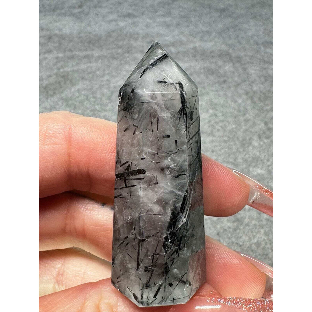 Tourmalated Quartz Crystal Tower