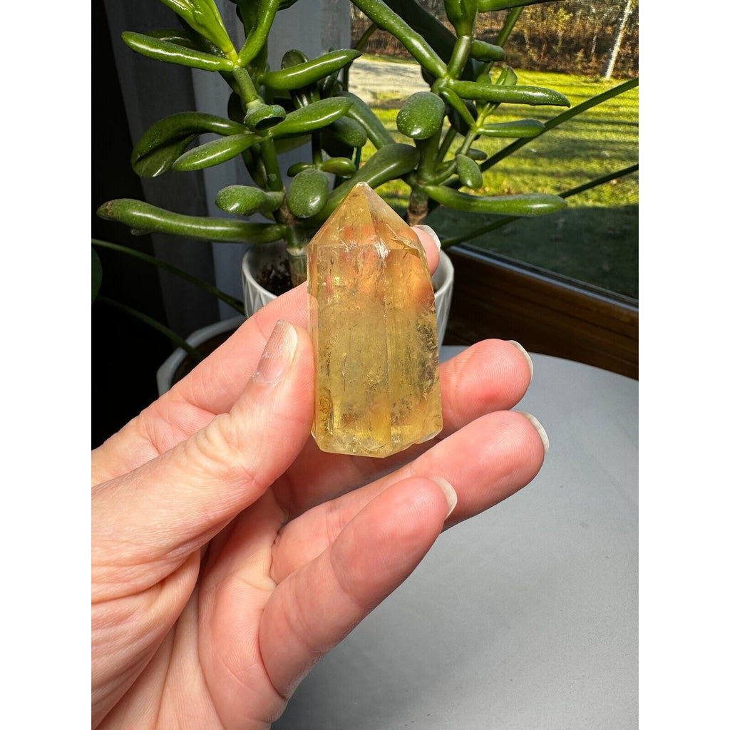 Citrine Crystal tower gem stone 2.25"