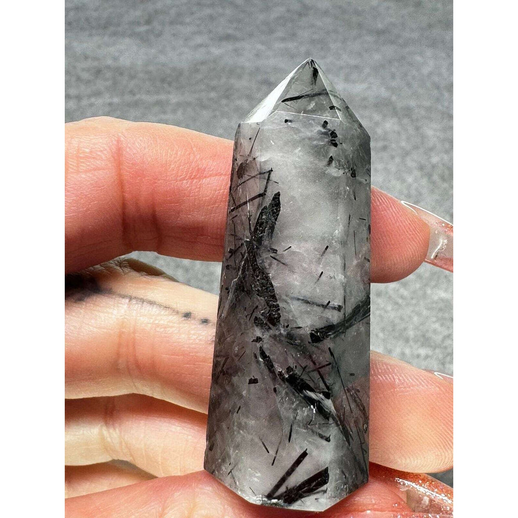 Tourmalated Quartz Crystal Tower